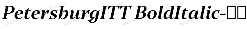 PetersburgITT BoldItalic字体转换